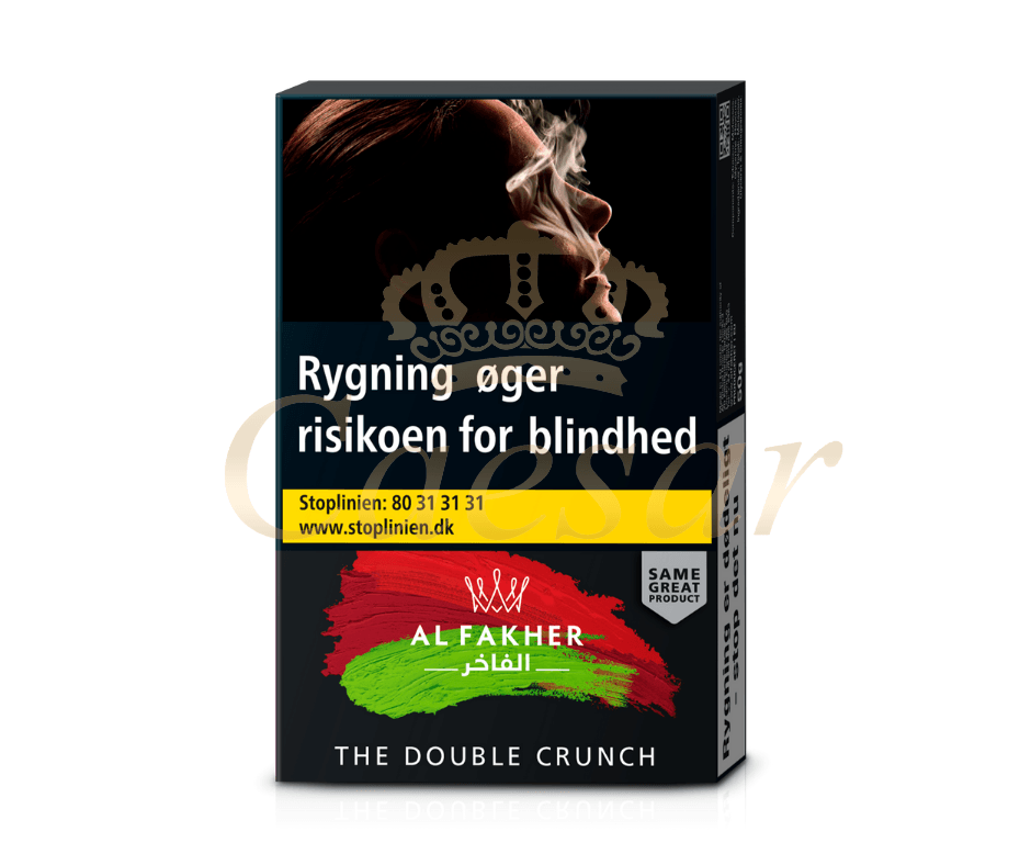 Al Fakher - The Double Crunch Æble) - Skandinaviens Officielle Distributør af Al Fakher Tobak – Caesar Shisha