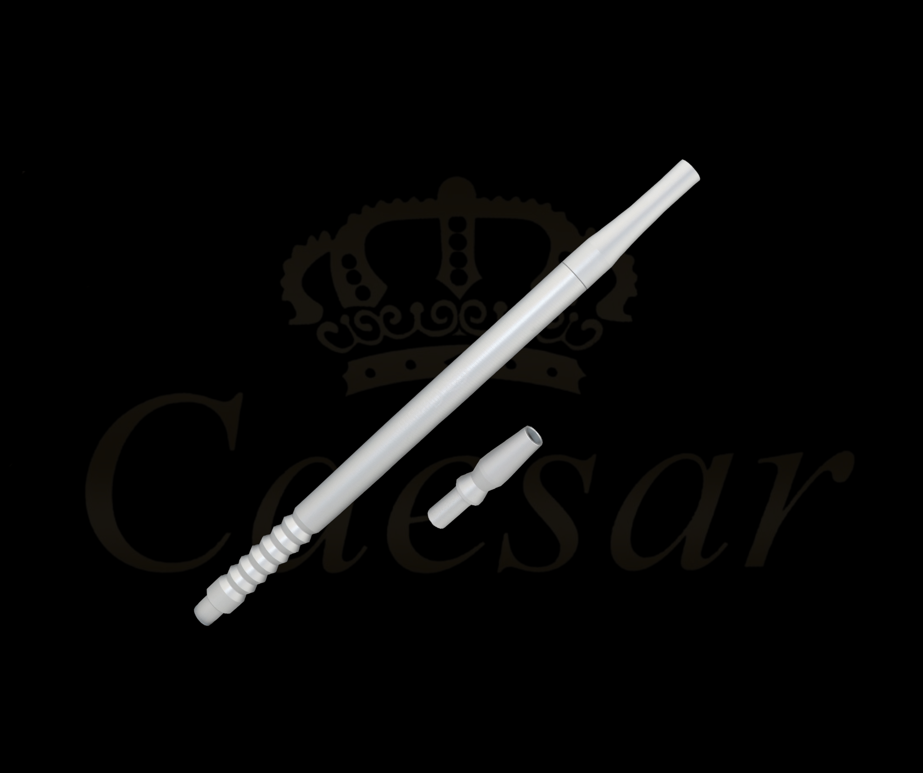 Caesar Aluminium Mundstykke / Silver - Caesar Shisha