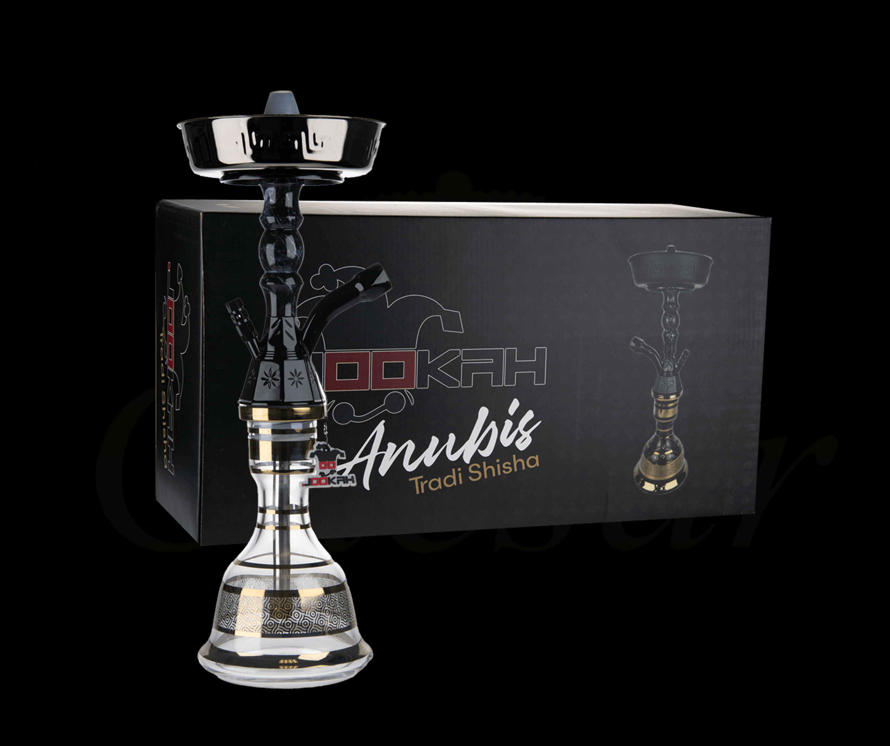 Jookah - Anubis 05 / Black - Gold - Caesar Shisha