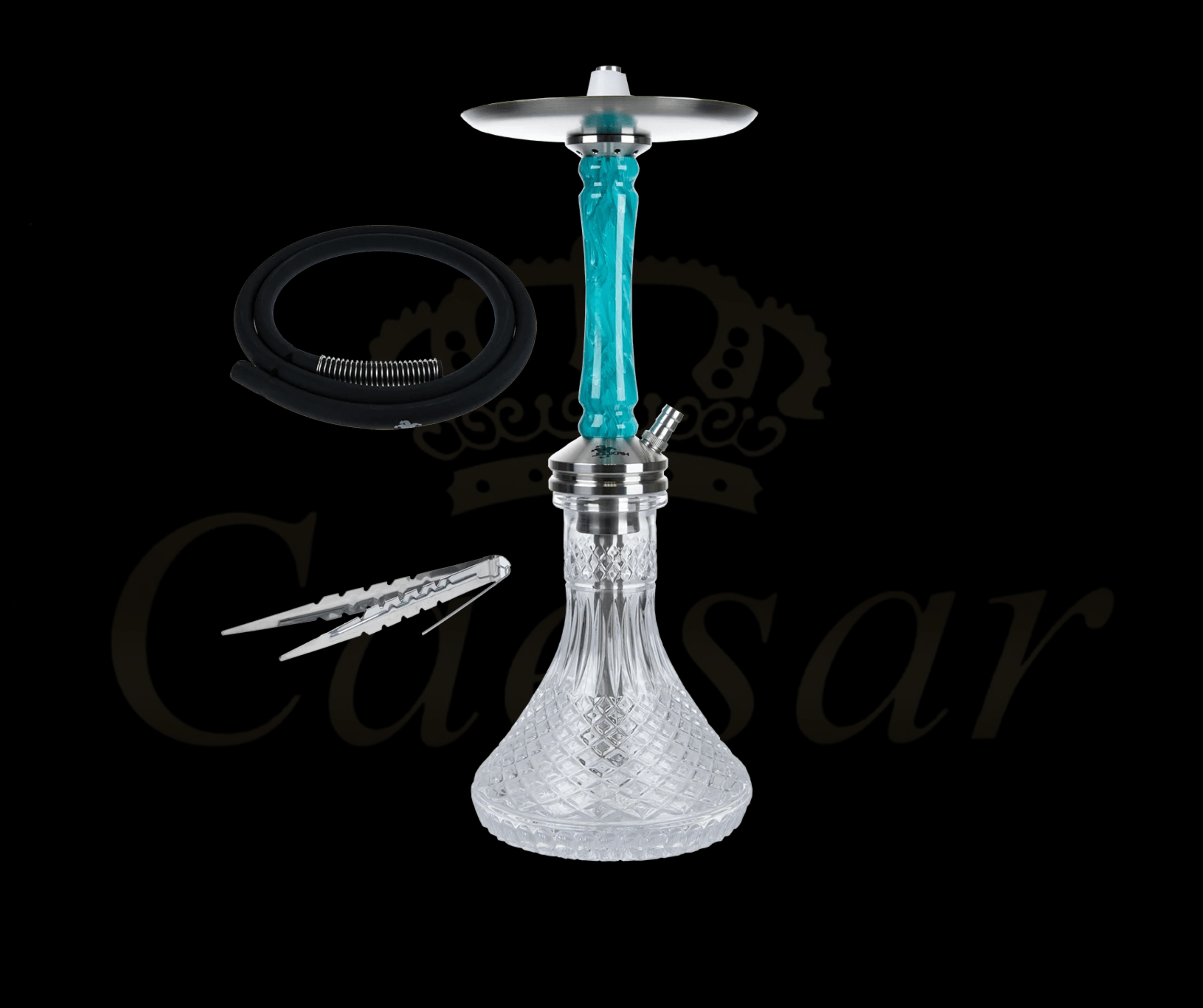 Jookah - Straight Flush - Steel / Turquoise - Caesar Shisha